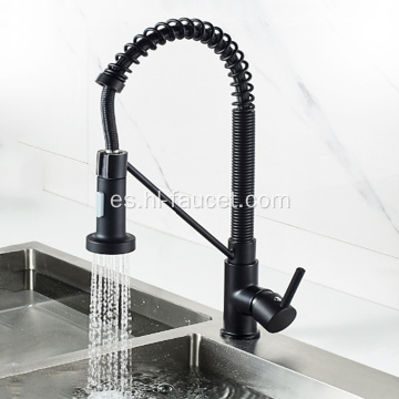 Spring Dual Spout mezclador rociador fregadero grifo